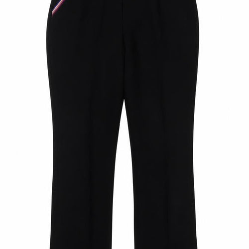 Dorothy Perkins Womens Black Straight Leg Trousers Size 14 Polyester Workwear