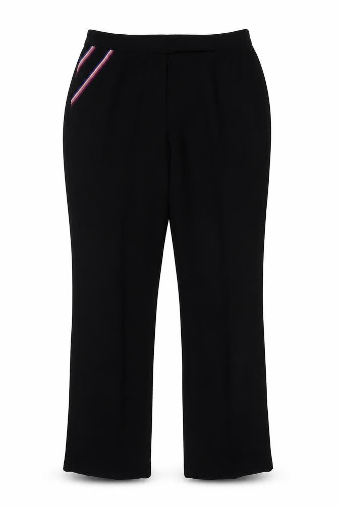 Dorothy Perkins Womens Black Straight Leg Trousers Size 14 Polyester Workwear