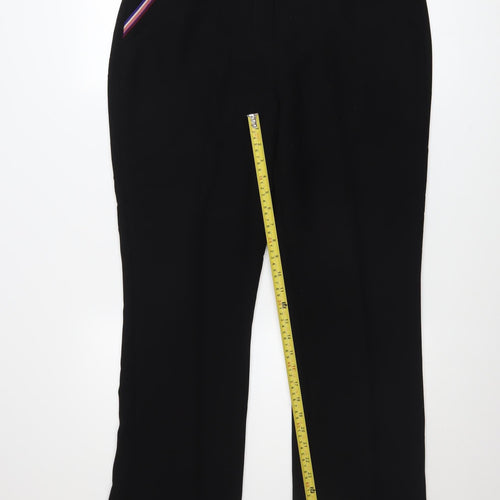 Dorothy Perkins Womens Black Straight Leg Trousers Size 14 Polyester Workwear