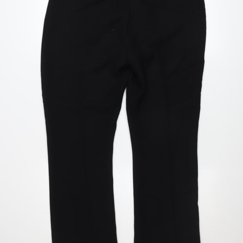 Dorothy Perkins Womens Black Straight Leg Trousers Size 14 Polyester Workwear
