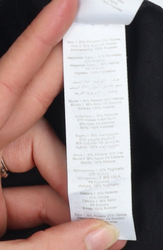 New Look Women's Black Lace Sleeveless Top UK 10 Classic Style