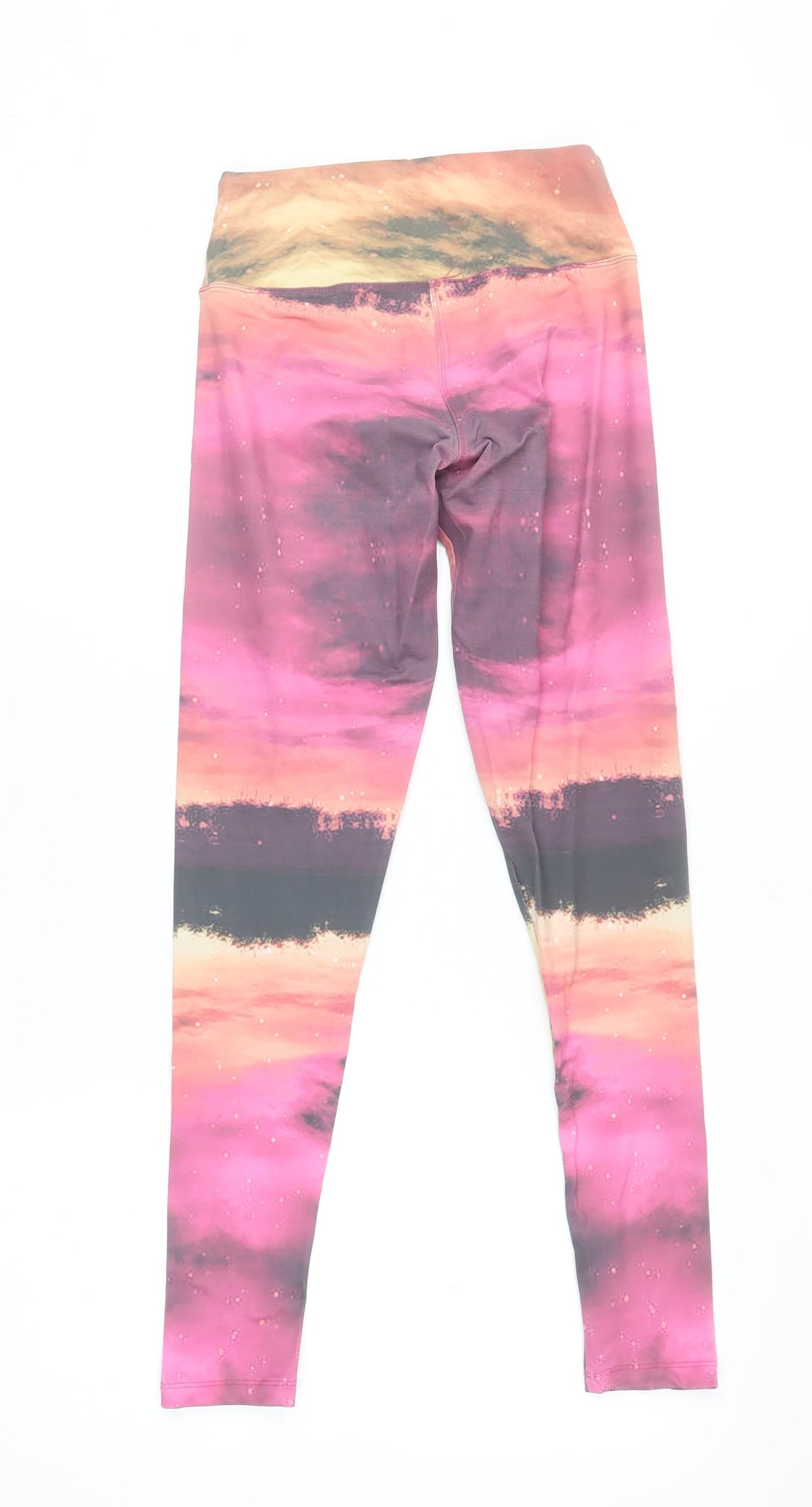 Fit Is An Attitude Womens Pink Multicoloured XS Leggings Activewear