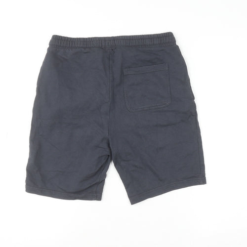 Lyle & Scott Boys Black Sweat Shorts 14-15 Years Cotton Gym Casual