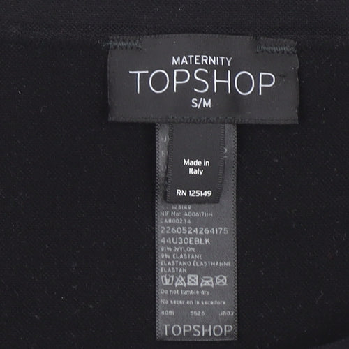 Topshop Maternity Black Strapless Tube Top S/M Women’s Elasticated Stretch Wear