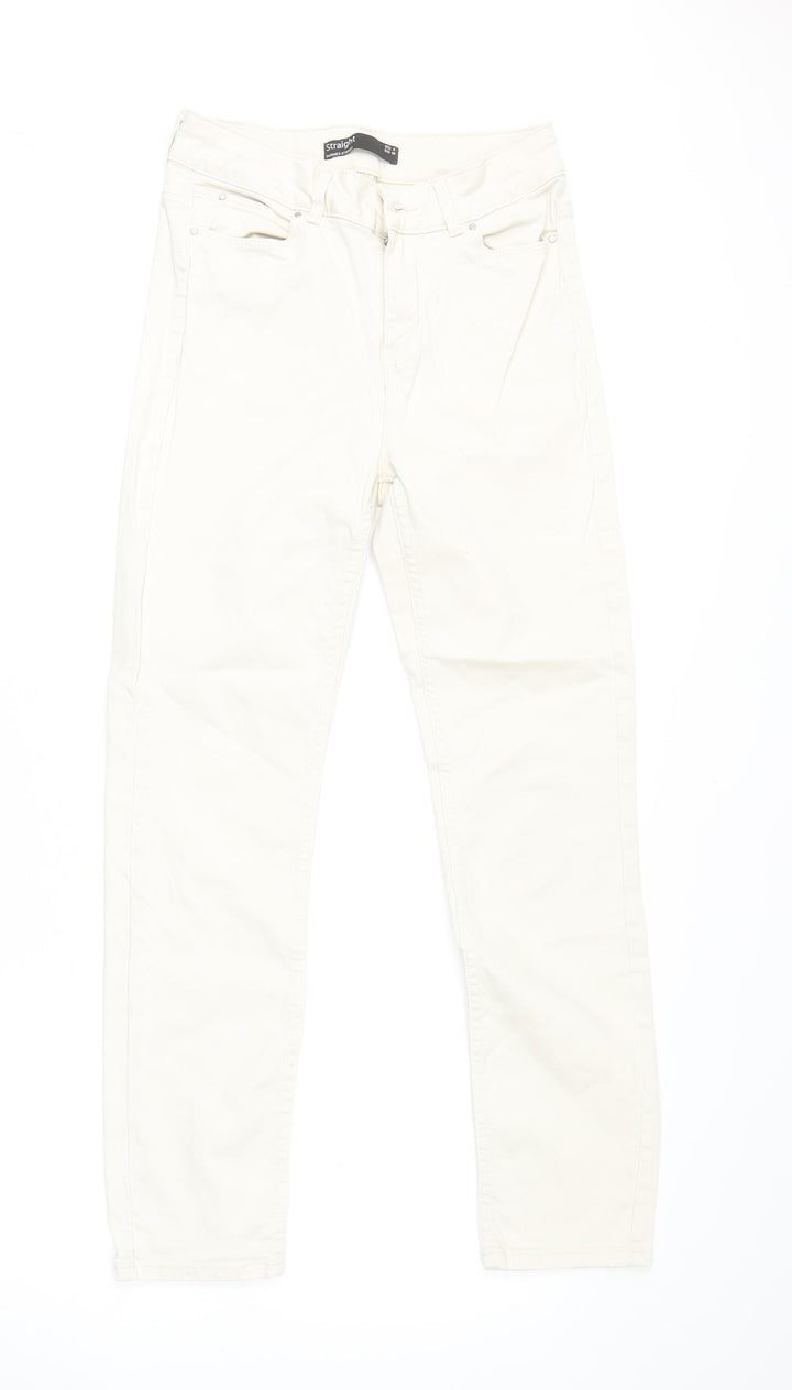 Dunnes Stores Women Beige Straight Leg Stretch Jeans Size 8