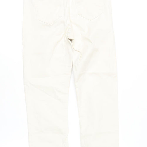 Dunnes Stores Women Beige Straight Leg Stretch Jeans Size 8