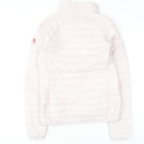 Rock Experience Womens Pink Puffer Jacket S Lightweight Quilted Outdoor