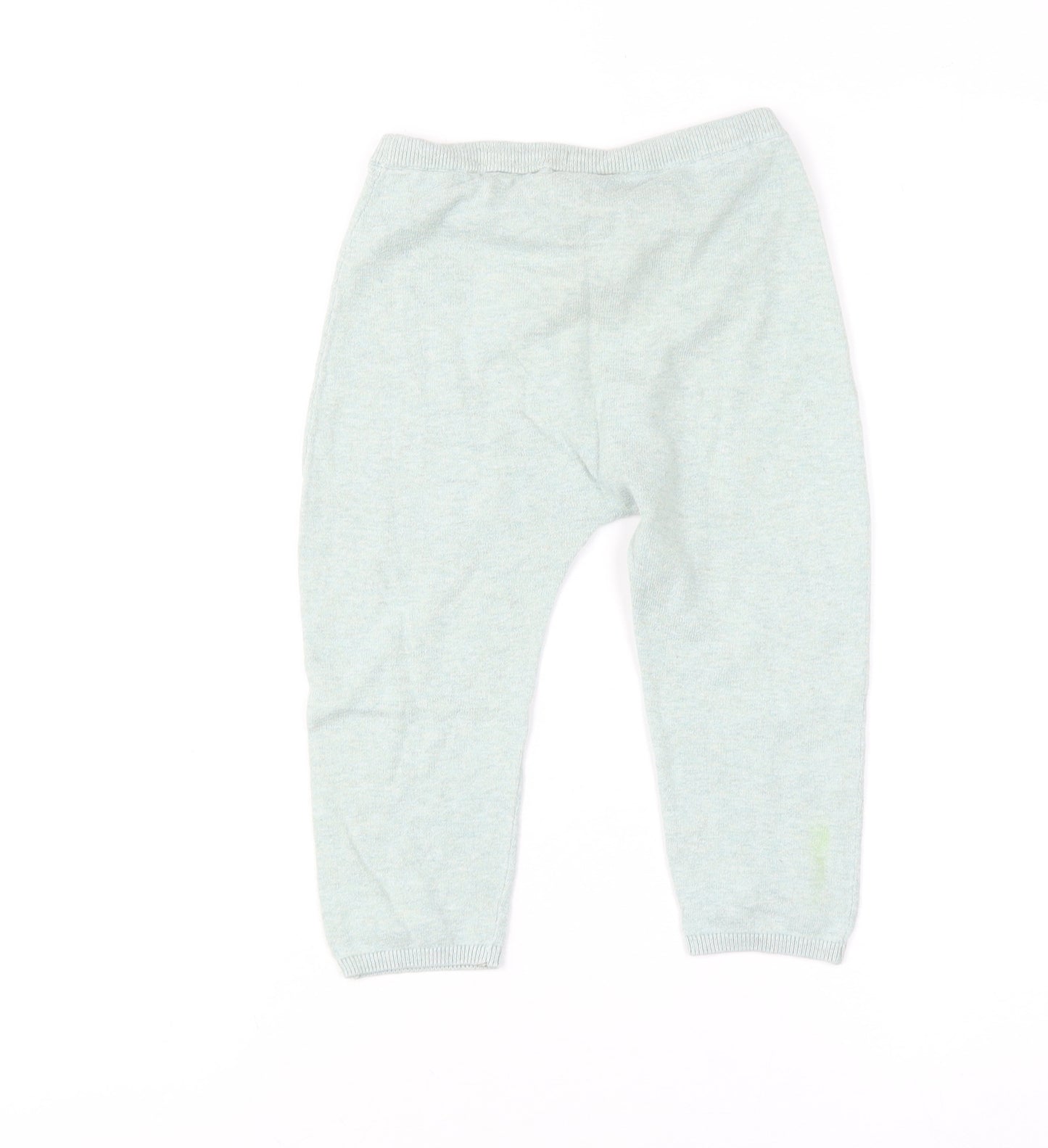 H&M Boys Green 2-3 Years Jogger Trousers 100% Cotton Elastic Waist
