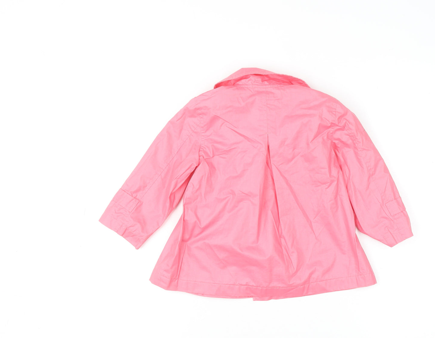 ZY Baby Pink Girls Double Breasted Trench Coat 12-18 Months Polyester Cotton
