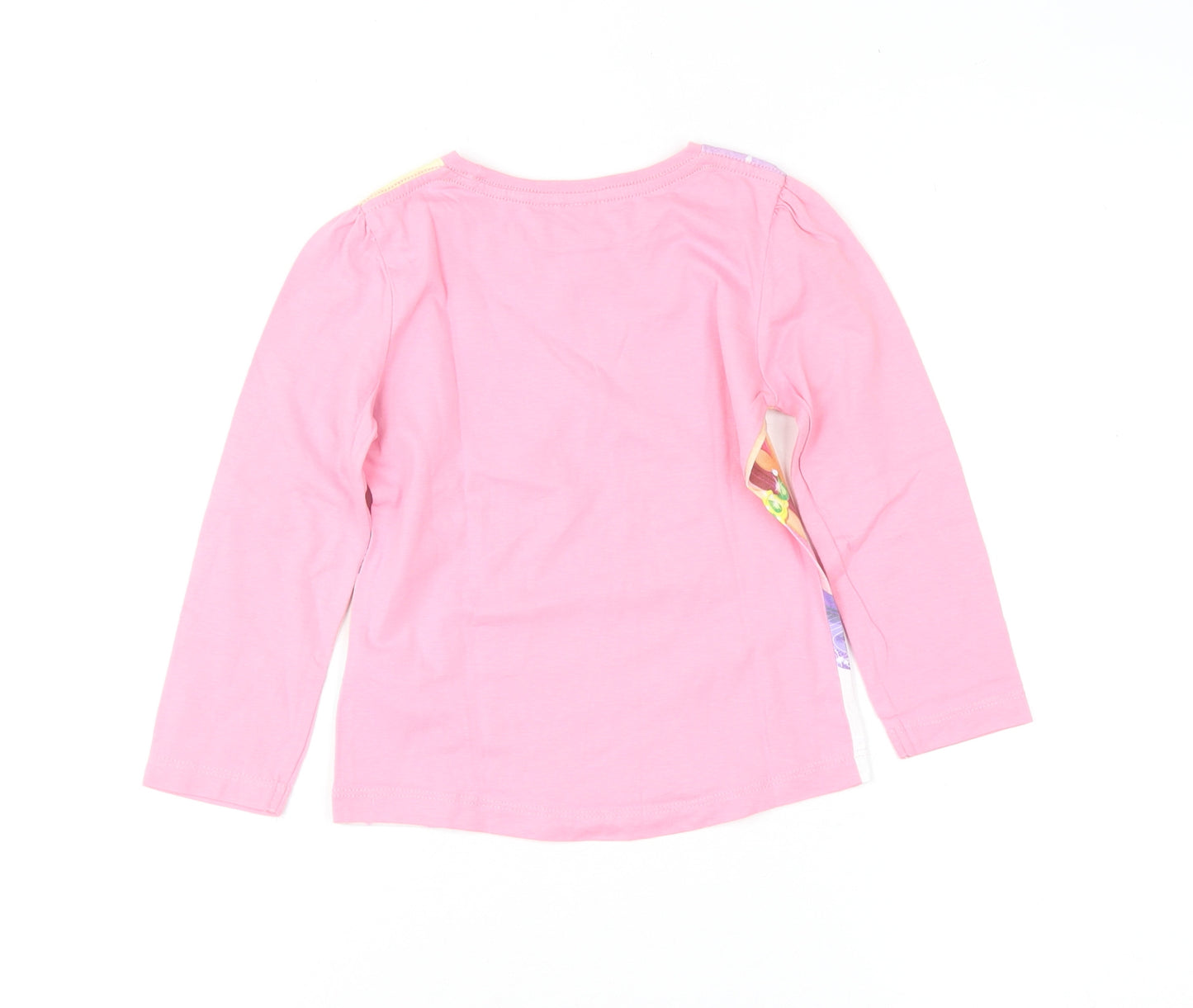 Nickelodeon Girls Pink Shimmer and Shine Long Sleeve Cotton T-Shirt 5 Years