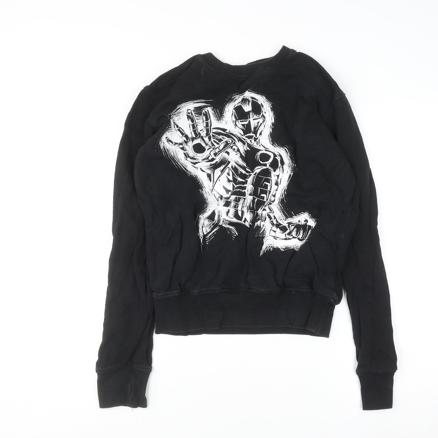 Marvel Comics Men's Black Iron Man Graphic Sweatshirt Size S