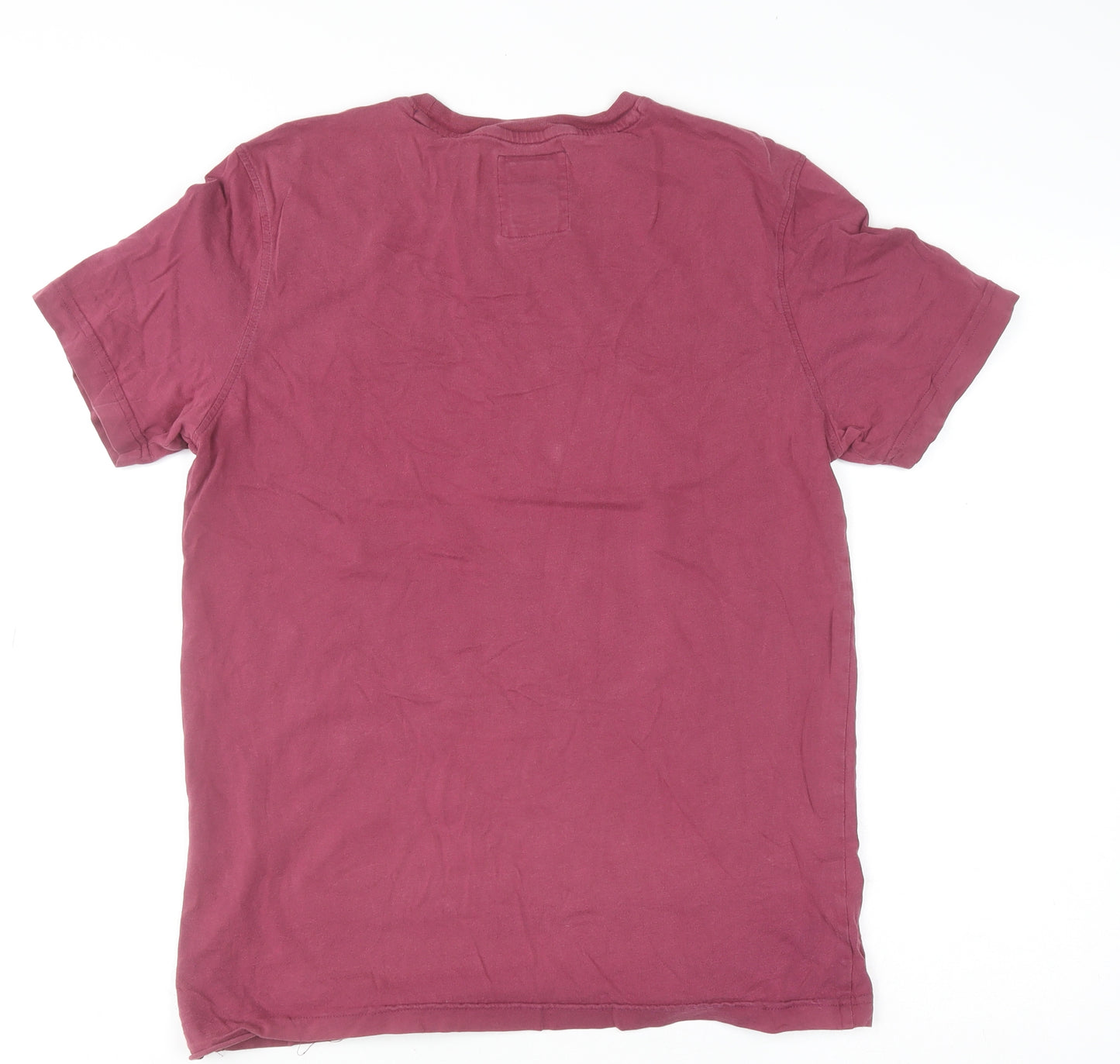 Crew Clothing Co. Men's Red Crew Neck Short Sleeve Cotton T-Shirt Size M