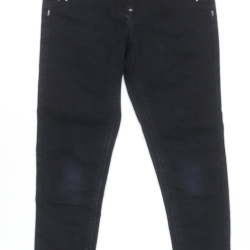 St. Bernard for Dunnes Girls Black Studded Skinny Stretch Jeans 10-11 Years