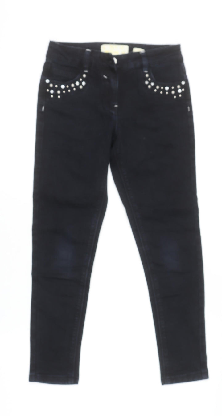 St. Bernard for Dunnes Girls Black Studded Skinny Stretch Jeans 10-11 Years