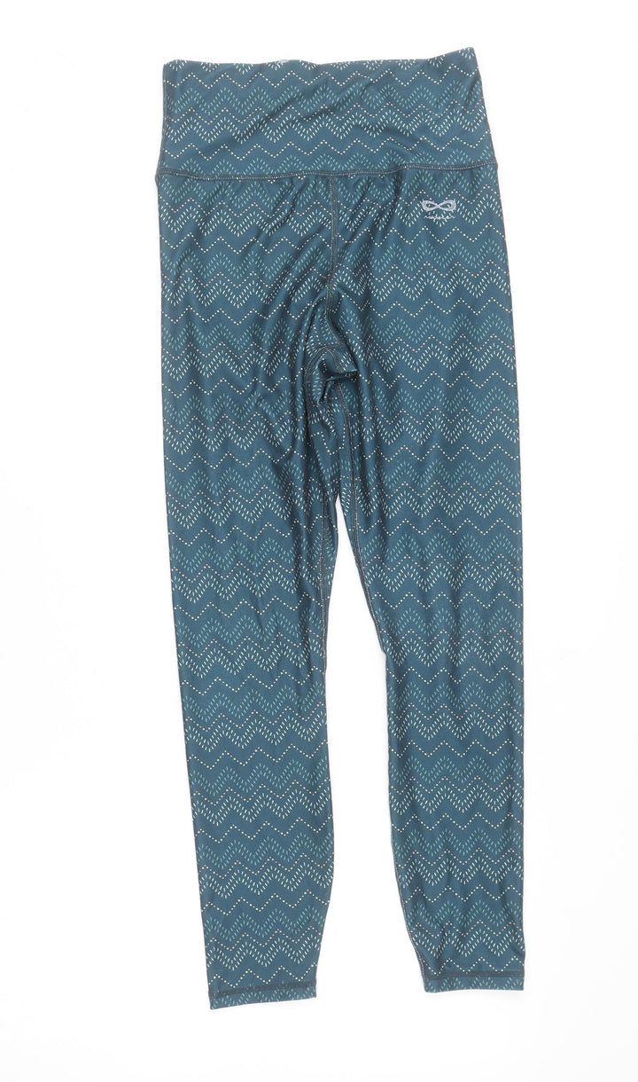 Raqwear Women's Blue Geometric Yoga Leggings Size S
