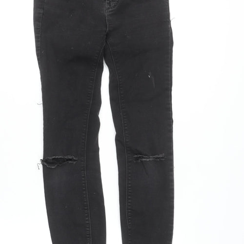 FB Sister Women's Black Skinny Distressed Stretch Jeans Size S