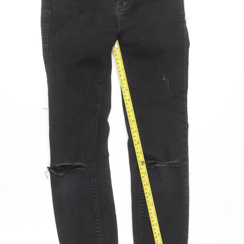 FB Sister Women's Black Skinny Distressed Stretch Jeans Size S