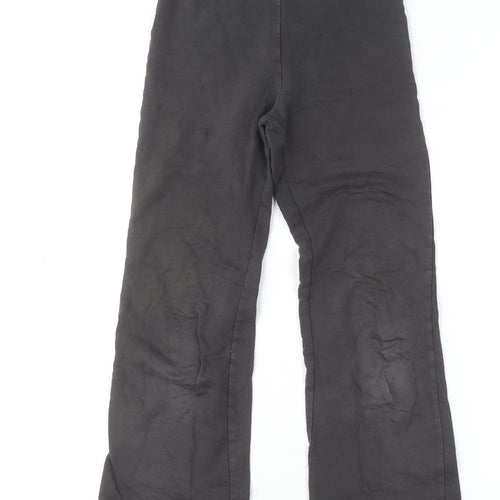 H&M Girls Black Cotton Stretch Jeggings 11-12 Years Comfortable School Trousers