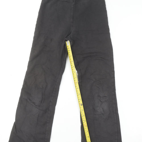 H&M Girls Black Cotton Stretch Jeggings 11-12 Years Comfortable School Trousers