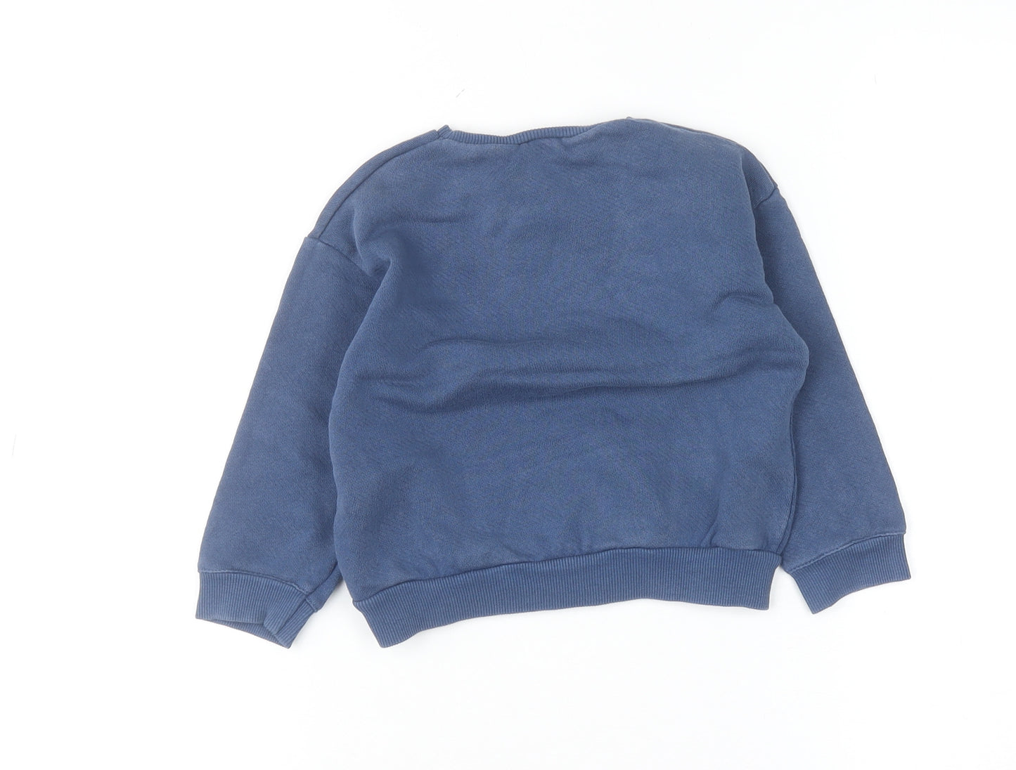 Disney Baby Girls Blue Minnie Mouse Cotton Pullover Jumper 18-24 Months