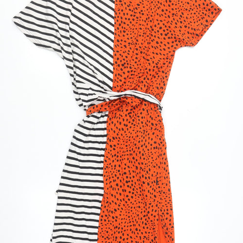 Noisy May Women’s Multicoloured Midi Wrap Dress M