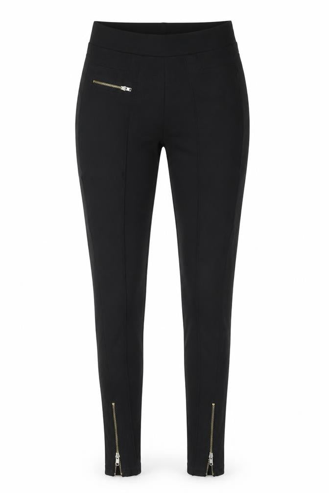 Pull&Bear Women's Black Stretch Zip Jeggings Size S