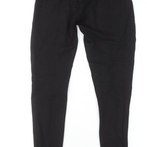 Pull & Bear Women's Black Stretch Zip Jeggings Size S
