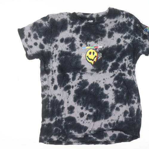 Brooklyn Cloth Men's Black Tie-Dye Graphic T-Shirt Size L