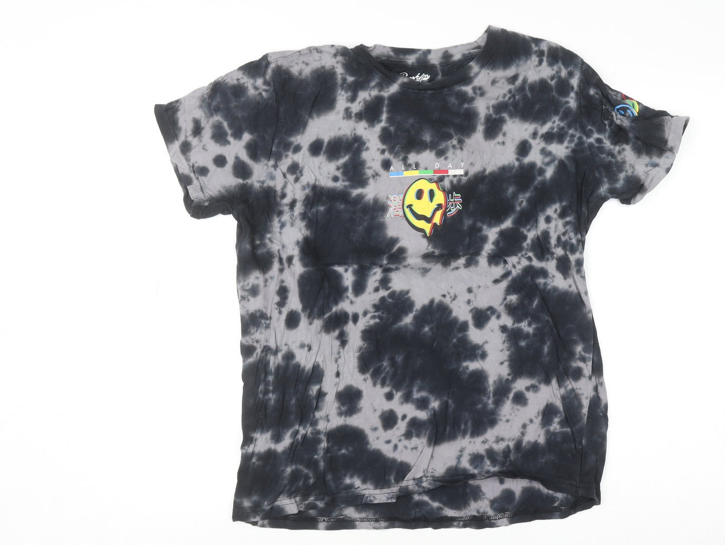 Brooklyn Cloth Men's Black Tie-Dye Graphic T-Shirt Size L