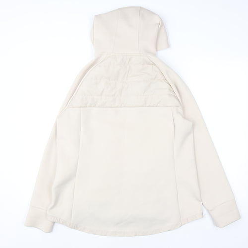 Dunnes Stores Women Ivory Hooded Mid-Length Softshell Jacket L