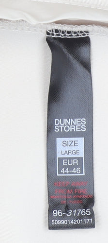 Dunnes Stores Women Ivory Hooded Mid-Length Softshell Jacket L