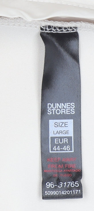 Dunnes Stores Women Ivory Hooded Mid-Length Softshell Jacket L