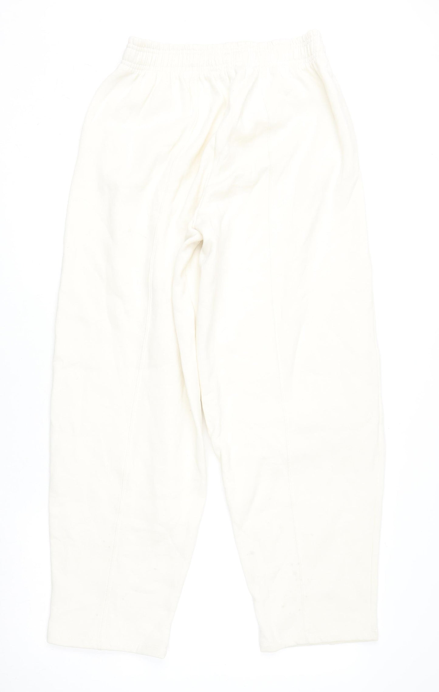 Zara Women Ivory Jersey Relaxed Fit Sweatpants Size M