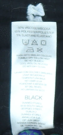 Savida Women Black Beaded Puff Sleeve Pullover Jumper Size 16