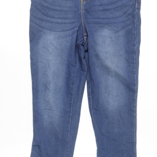Dunnes Women Blue Size 10 Straight Leg Stretch Denim Jeans