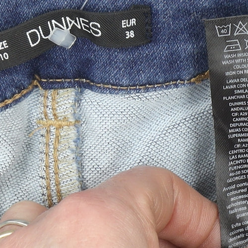 Dunnes Women Blue Size 10 Straight Leg Stretch Denim Jeans