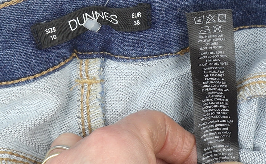 Dunnes Women Blue Size 10 Straight Leg Stretch Denim Jeans