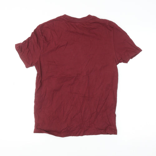 Stanley/Stella Men's Red Graphic Print Organic Cotton T-Shirt XS