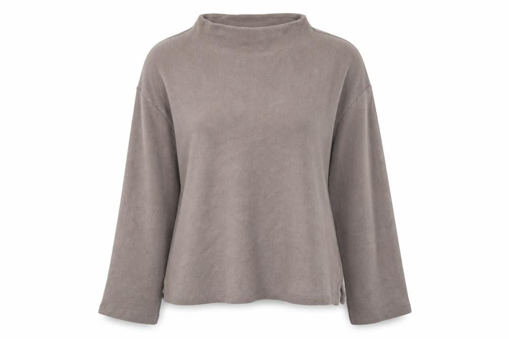 Front view of Dunnes Women Mocha Long Sleeve Jumper L Polyester Blend Knit