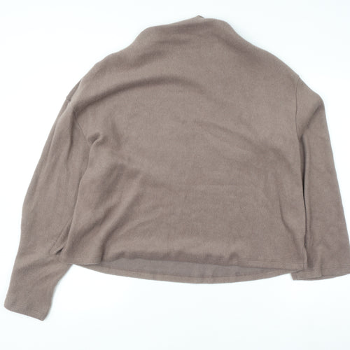 Dunnes Women Mocha Long Sleeve Jumper L Polyester Blend Knit