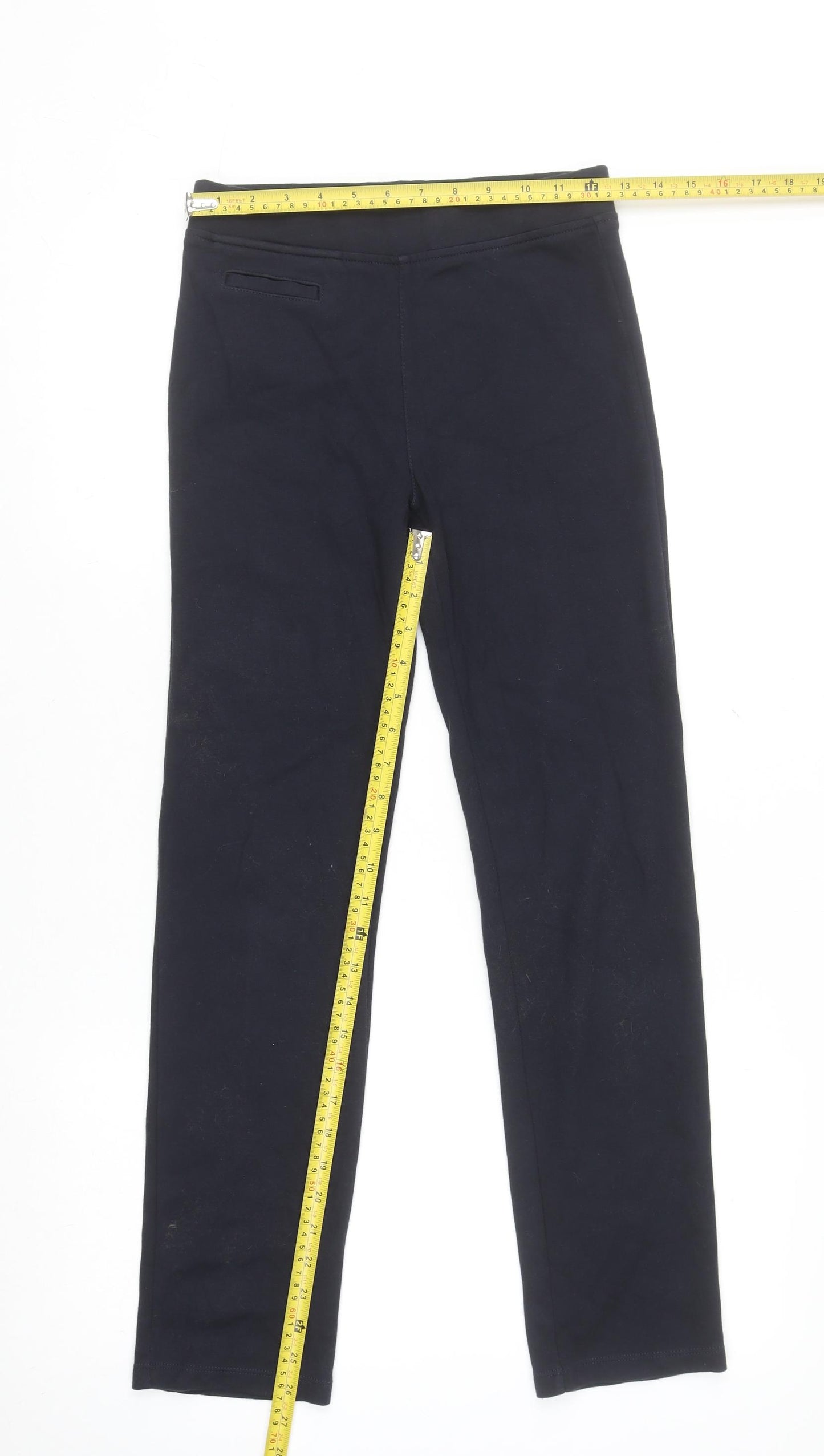 St. Bernard for Dunnes Stores Girls Black Slim Fit Trousers 12-13 Years Cotton Blend