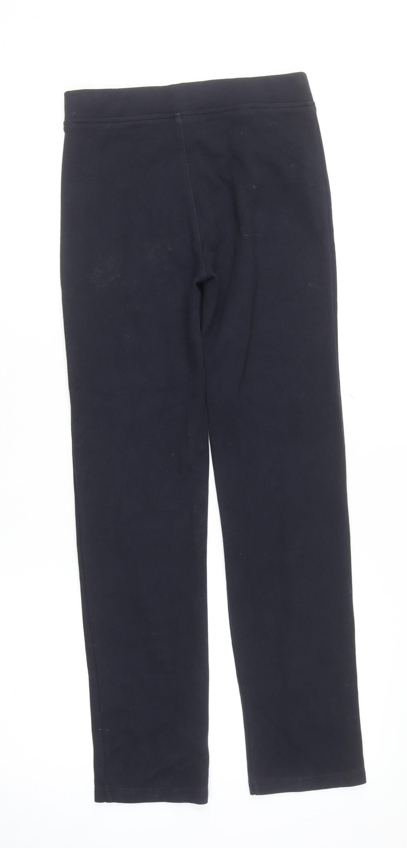 St. Bernard for Dunnes Stores Girls Black Slim Fit Trousers 12-13 Years Cotton Blend