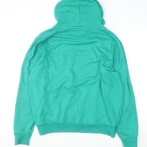 Dunnes Women Green Pullover Hoodie L Cotton Blend Casual