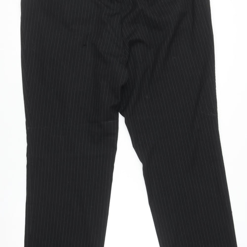 Dwyers & Co Men's Black Pinstripe Dress Pants UK 42 Regular Fit