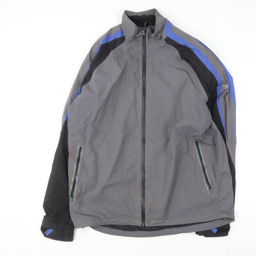 Dunnes Stores Men's Grey Windbreaker Jacket Medium 38-40in Full Zip