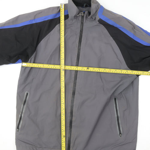 Dunnes Stores Men's Grey Windbreaker Jacket Medium 38-40in Full Zip