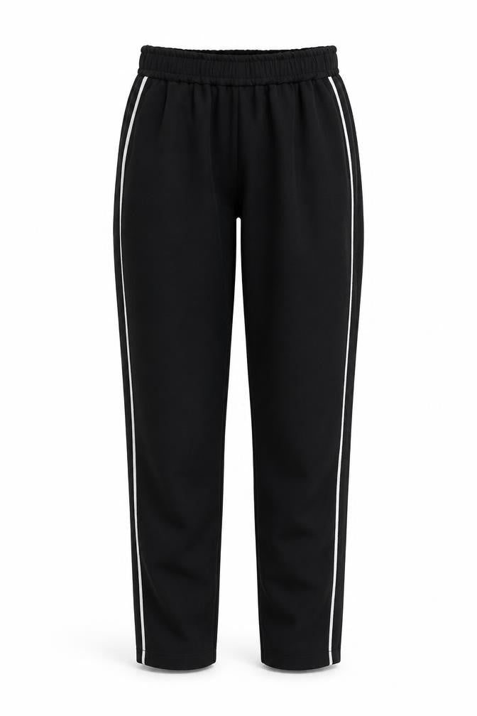 Style London Womens Black Jogger Trousers Small Elastic Waist