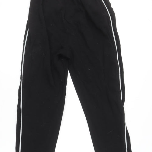 Style London Womens Black Jogger Trousers Small Elastic Waist