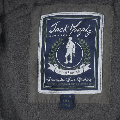 Jack Murphy Men’s Brown Quilted Mid-Length Jacket M Polyester Outdoor Wear
