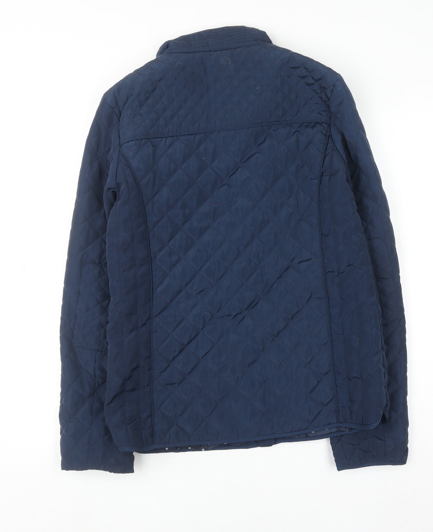 DMB Girls Blue Quilted Zip-Up Winter Jacket – Size 15-16 Years
